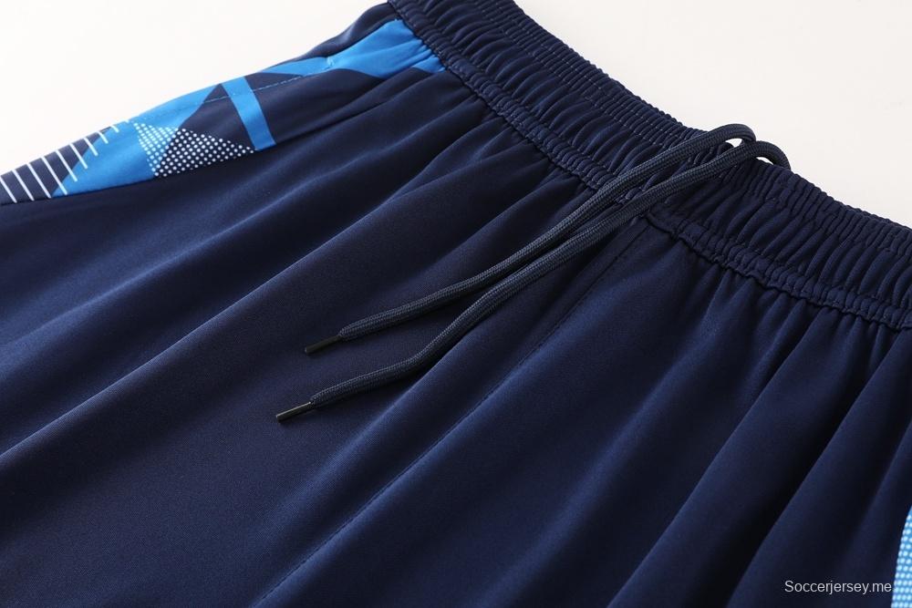 2025 إيطاليا 2025 أزرق ملكي بأكمام قصيرة أزرق + شورت كرة قدم قصير