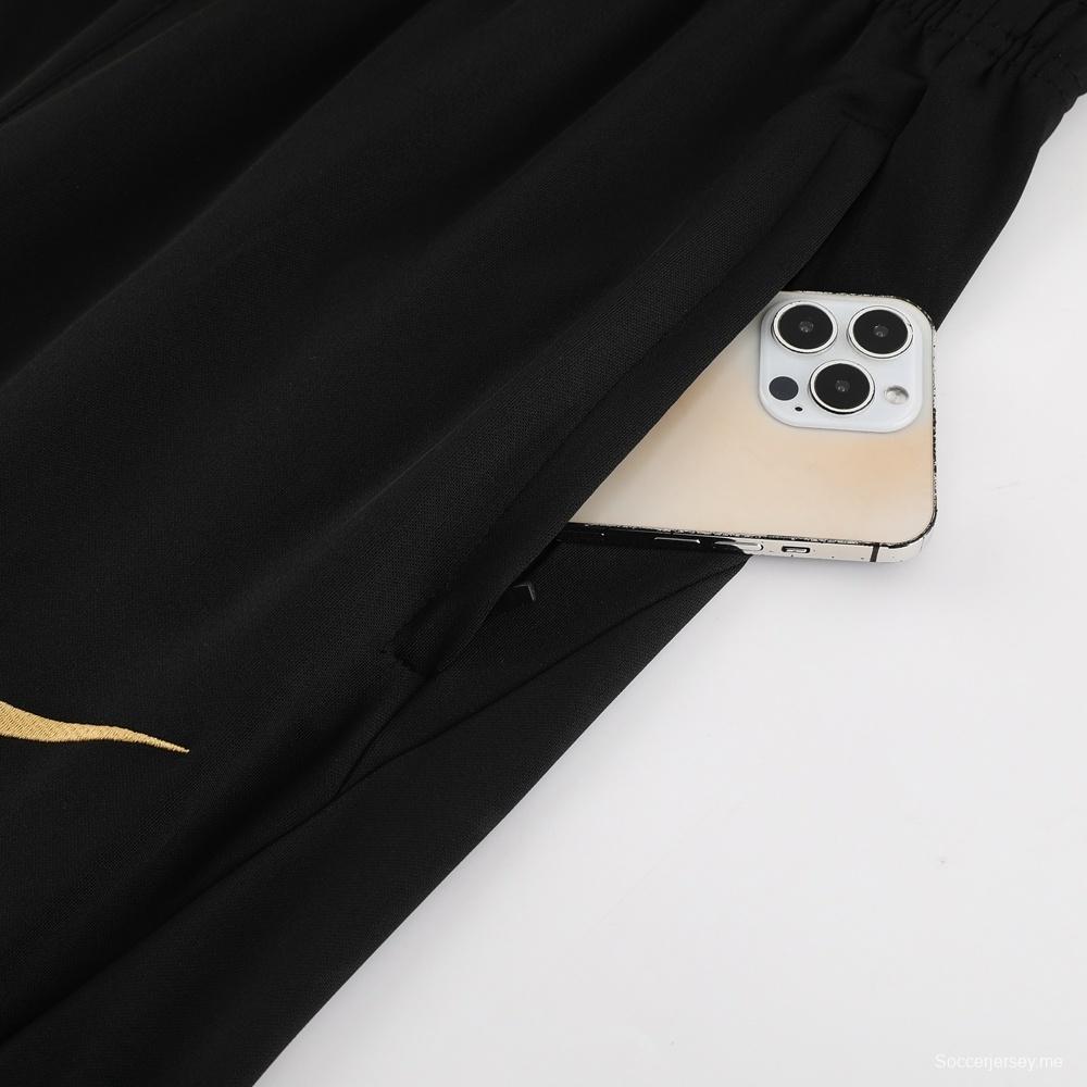 25/26 تشيلسي جاكيت تشيلسي أسود نصف سحاب + بنطلون طويل + بنطلون طويل