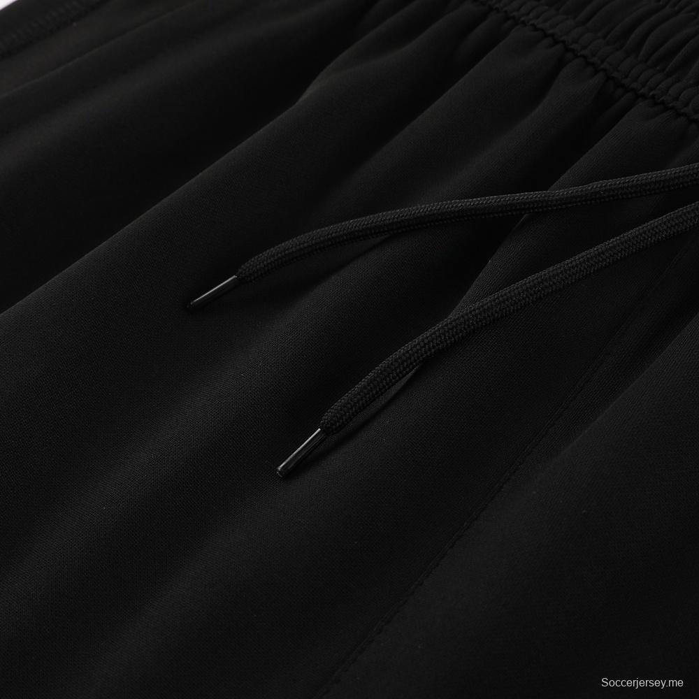 25/26 مانشستر يونايتد جاكيت أسود نصف سحاب + بنطلون طويل + بنطلون طويل