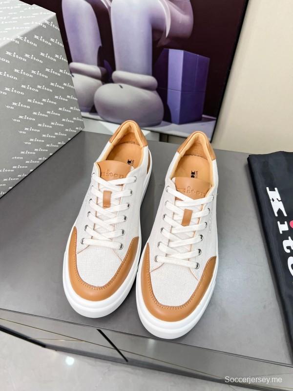 Kiton 2025 SS Tie-Detail Old Money Style Casual Men's Shoes - KFY00320