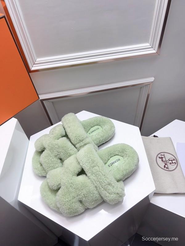 H ERLING Mao Slippers 2025 SS Collection Genuine Fur Comfort - LY00270