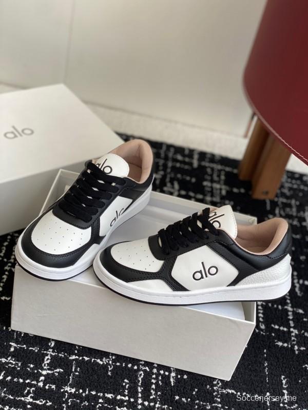 حذاء رياضي أبيض بلونين من ألو 2025 س س س بنعل أبيض مكتنزة مريحة كاجوال - KFY00280