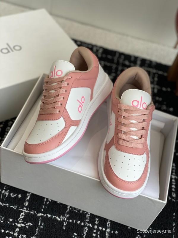 حذاء رياضي أبيض بلونين من ألو 2025 س س س بلونين أبيض مريح ومنصة كاجوال - KFY00280