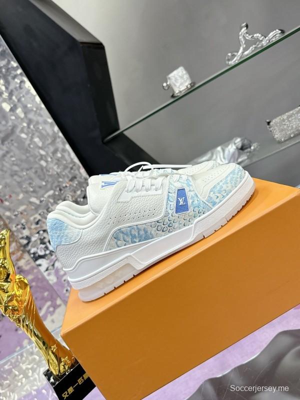 سلسلة أحذية لويس فويتون LV Trainer LV الرياضية بطبعة ثعبان - AS00430