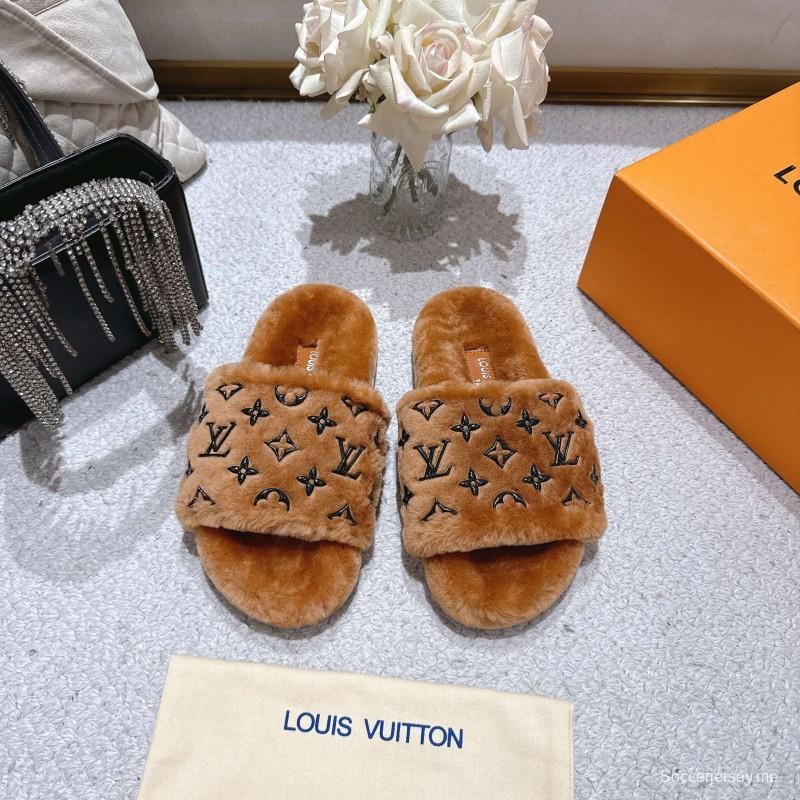 Lv 2025/ss شباشب صوف مريحة منزلية مريحة من الصوف - LY00240