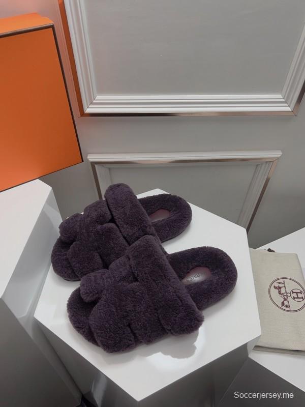 H ERLING Mao Slippers 2025 SS Collection Genuine Fur Comfort - LY00270
