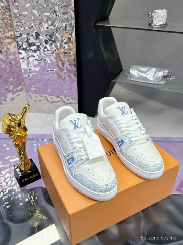 سلسلة أحذية لويس فويتون LV Trainer LV الرياضية بطبعة ثعبان - AS00430