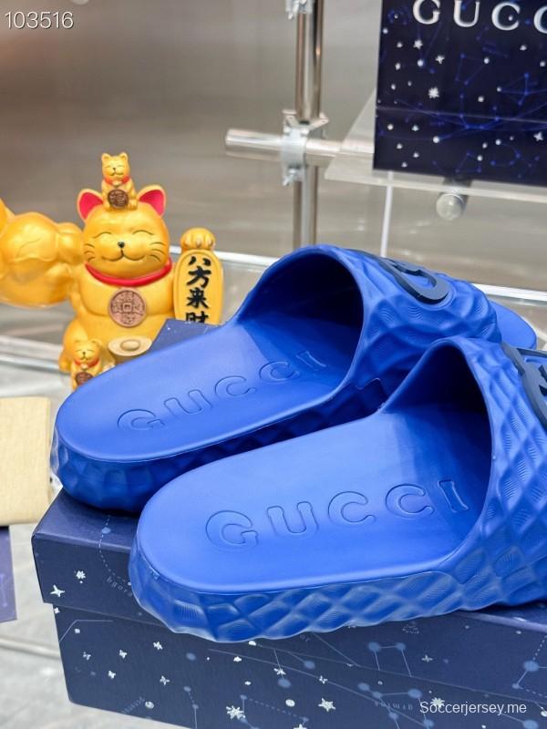 صندل ليدو ليدو المتشابك G للرجال من غوتشي بنعل مطاطي محكم - AS00170