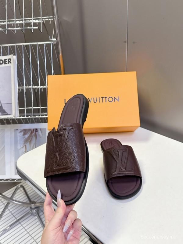 صندل سلسلة فينس من لويس فويتون بنقشة مونوغرام وحزام قابل للتعديل - KFY00220