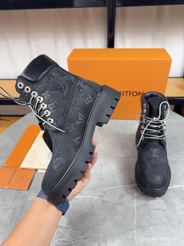 Timberland x LV Monogram Ankle Boots Waterproof Suede - LY00380