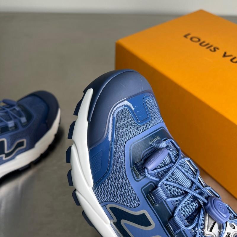 حذاء رانر تاتيك 2025 من سلسلة Lv Runner Tatic 2025 للرجال كاجوال برباط منخفض من الأعلى - YC