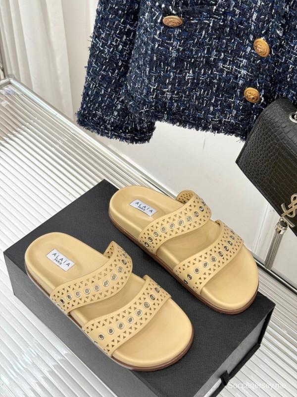 صندل كاجوال مجوف من ALAIA 2025 SS - KFY00260