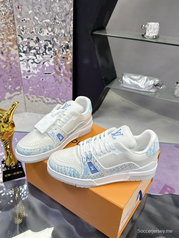 سلسلة أحذية لويس فويتون LV Trainer LV الرياضية بطبعة ثعبان - AS00430