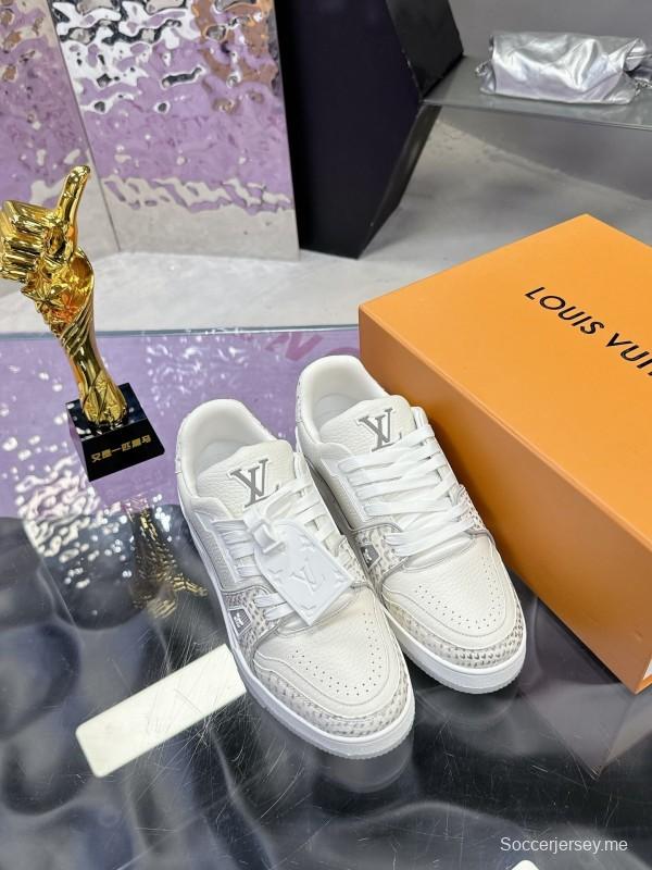 سلسلة أحذية لويس فويتون LV Trainer LV الرياضية الطويلة بطبعة ثعبان - AS00430