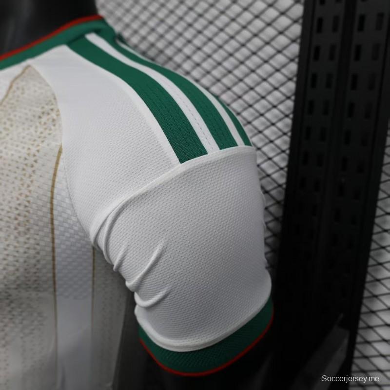 Player Version 2025 Algeria Home White Jersey