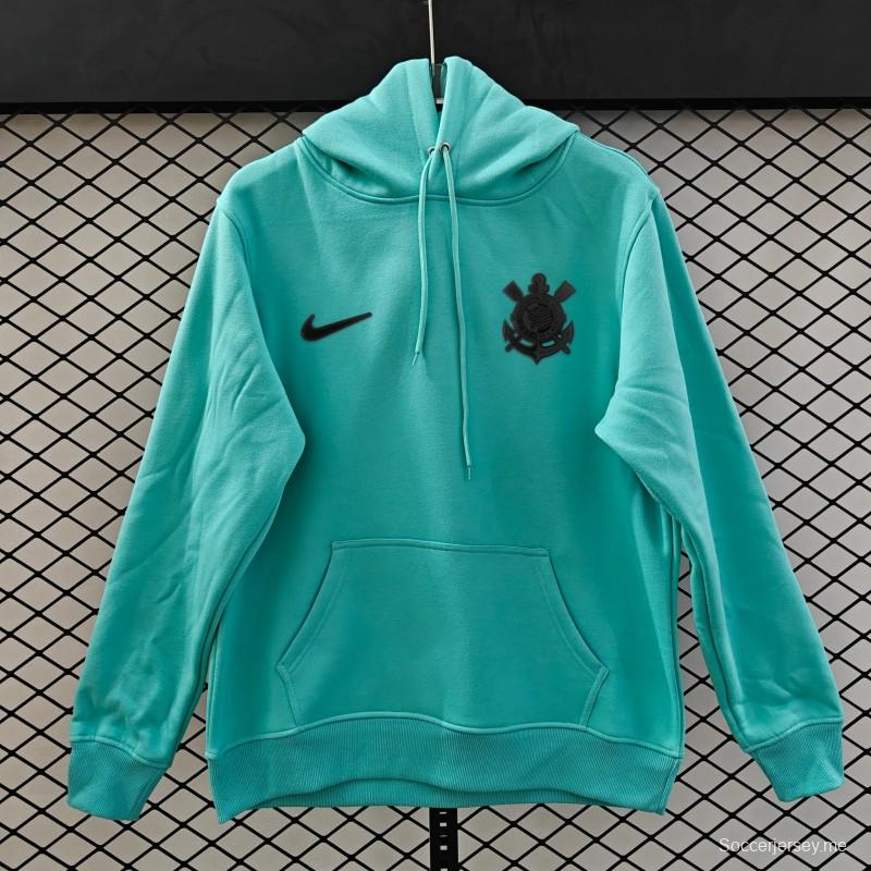 إصدار اللاعب 25/26 كورينثيانز سترة سوداء كاملة بسحاب أسود - 9 ألوان