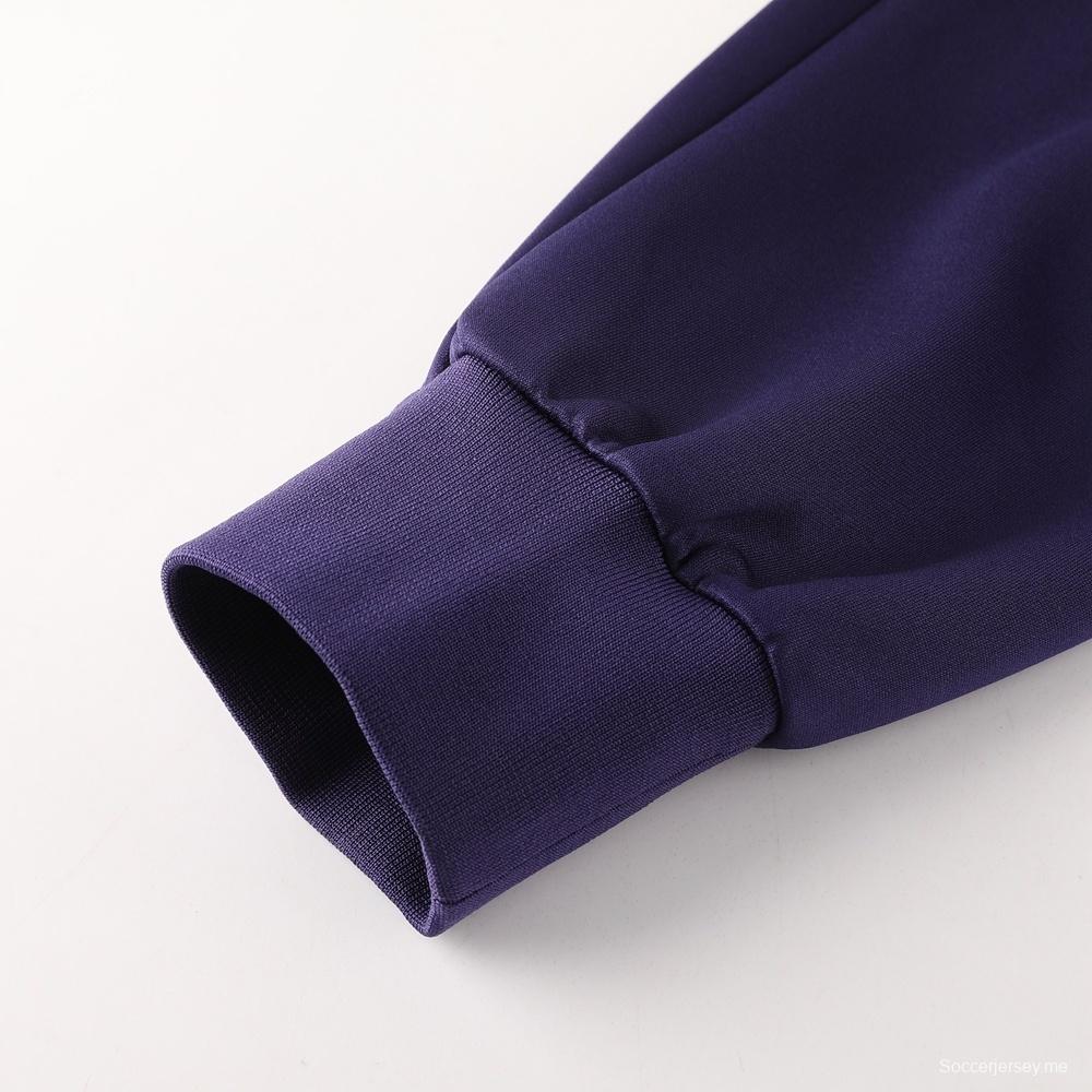 24/25 إنجلترا جاكيت بنفسجي كامل السوستة إنجليزي + بنطلون طويل + سترة رياضية + بنطلون طويل