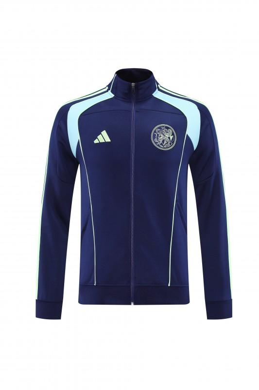 25/26 أجاكس أمستردام 25/26 جاكيت أمستردام أزرق داكن سحاب كامل سترة رياضية + بنطلون طويل