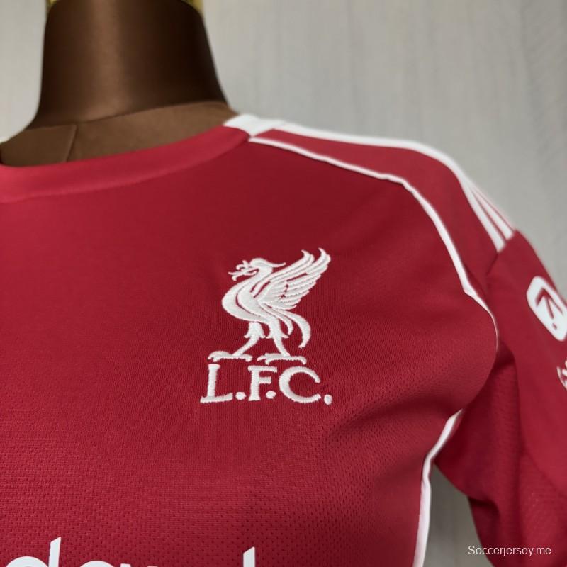 25/26 سيدات ليفربول للسيدات قميص المنزل ليفربول هوم جيرسي