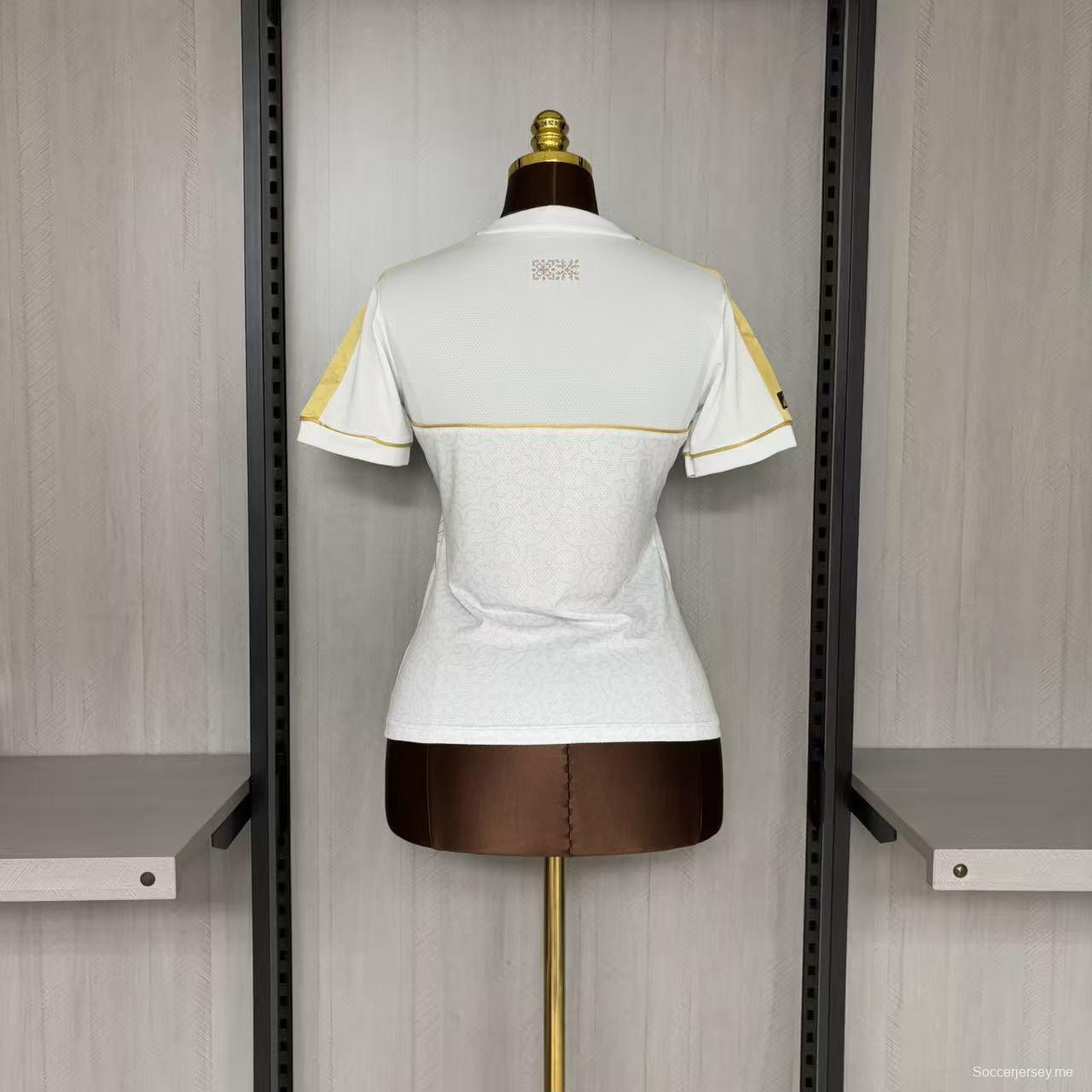 25/26 للنساء قميص فاسكو دا جاما إصدار خاص باللون الأوف وايت