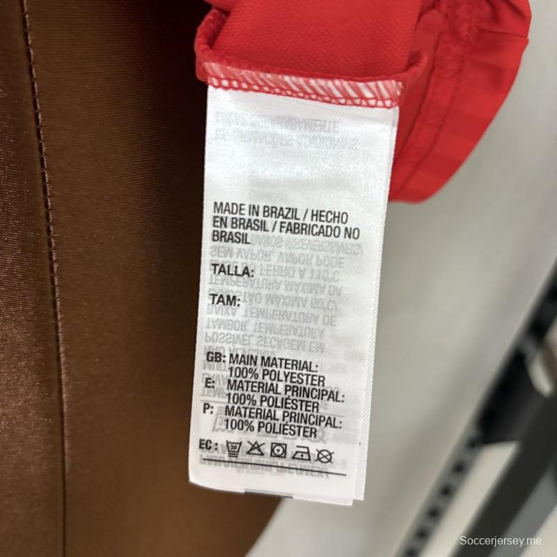 25/26 قميص نسائي فلامنكو ريترو أحمر اللون أحمر اللون