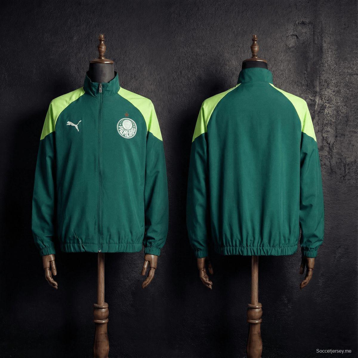 2026 سترة واقية من الرياح باللون الأخضر من Palmeiras