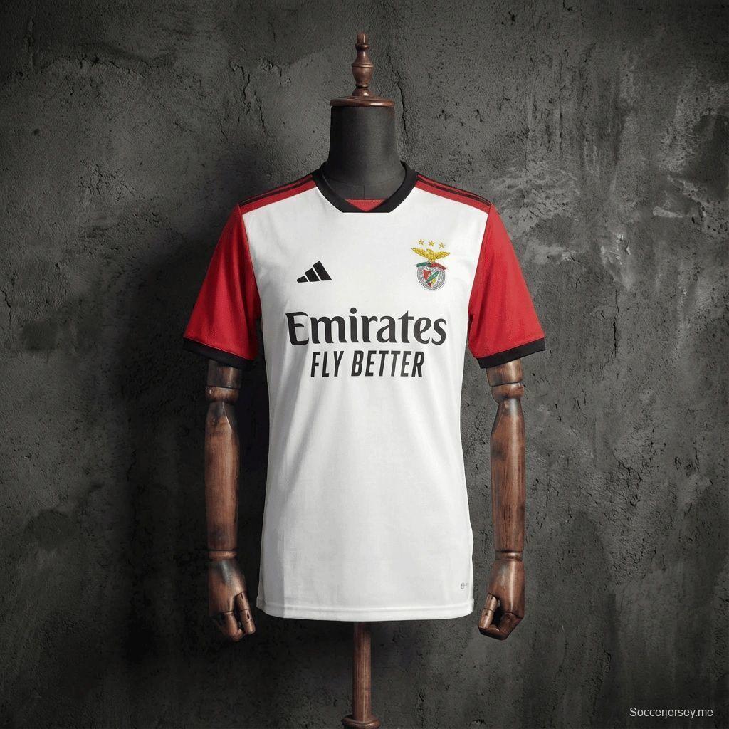 25/26 بنفيكا إصدار خاص قميص أبيض