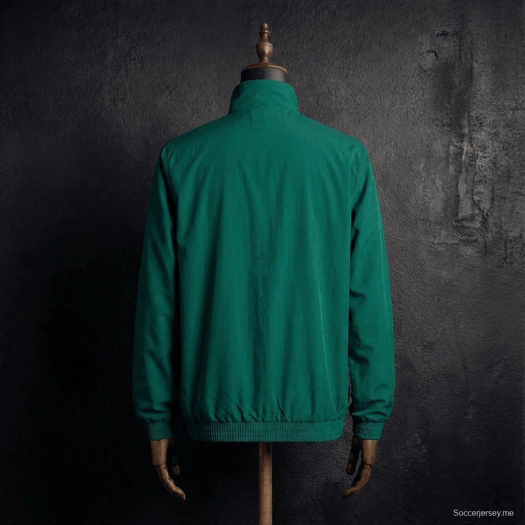 2026 ريال بيتيس سترة خضراء وصفراء قابلة للانعكاس بسحاب كامل