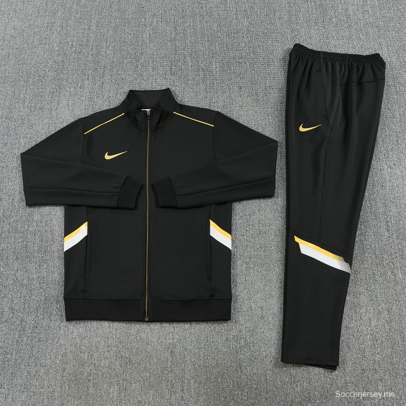 2026 NIKE سترة سوداء بسحاب كامل + بنطال طويل