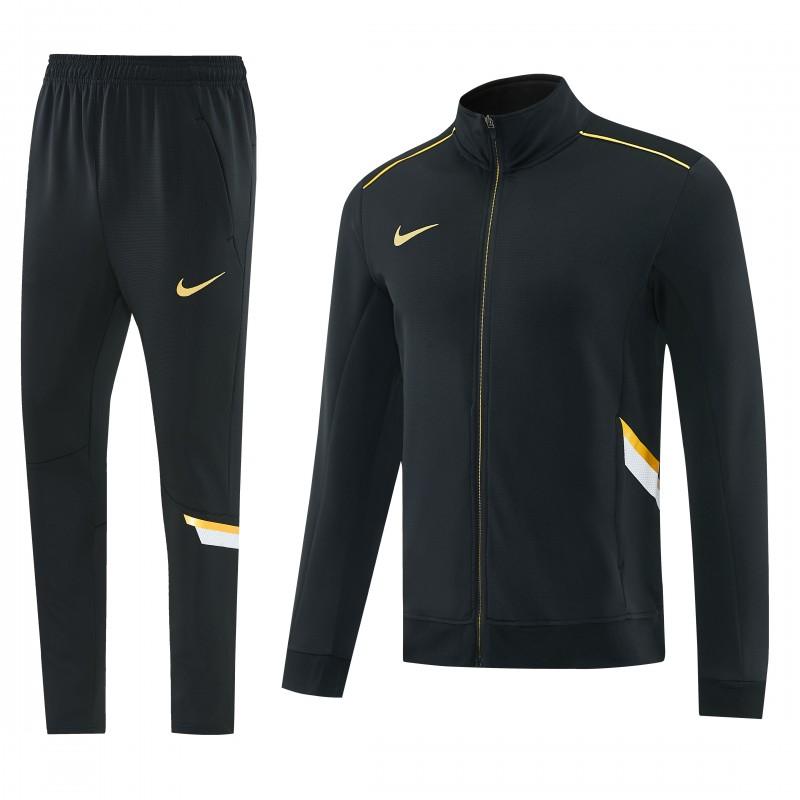 2026 NIKE سترة سوداء بسحاب كامل + بنطال طويل