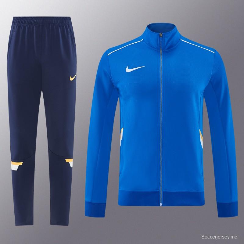 2026 NIKE سترة زرقاء بسحاب كامل + بنطال طويل