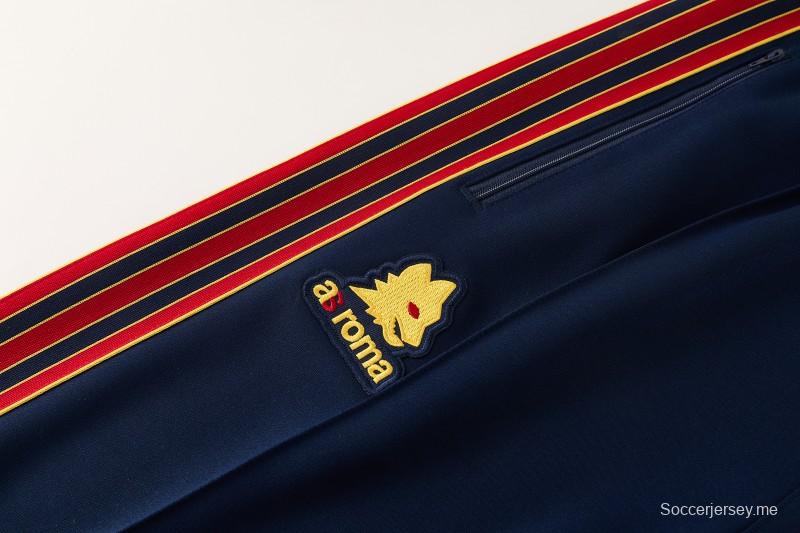 25/26 روما وايت جاكيت بسحاب كامل + بنطال طويل