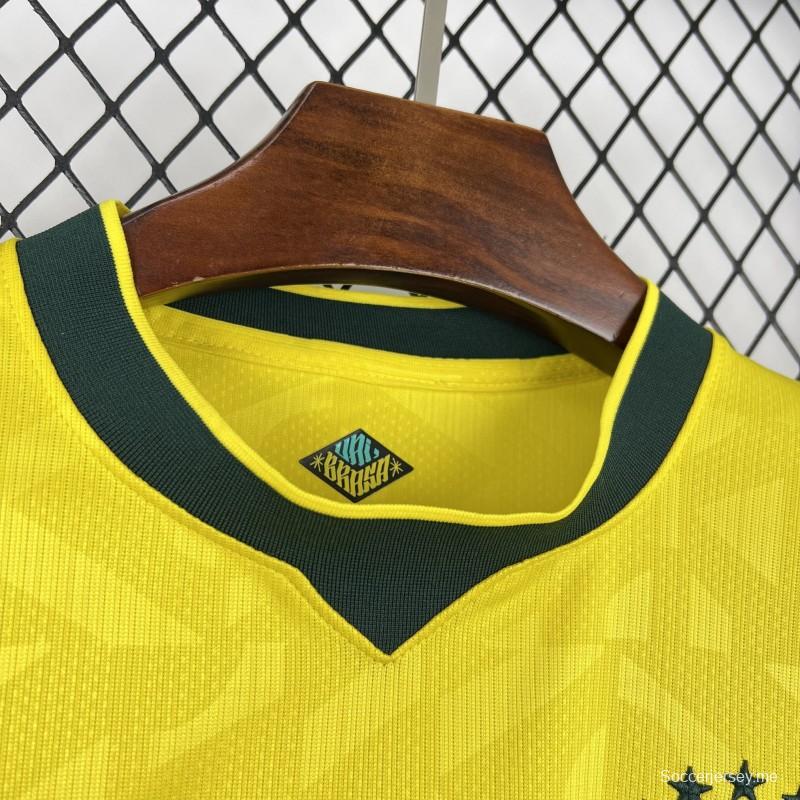 قميص البرازيل الرجالي للمباريات على أرضها في كأس العالم 2026