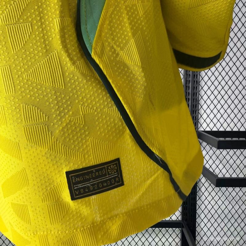 قميص البرازيل الرجالي الرسمي للمباريات على أرضها في كأس العالم 2026 (نسخة اللاعبين)