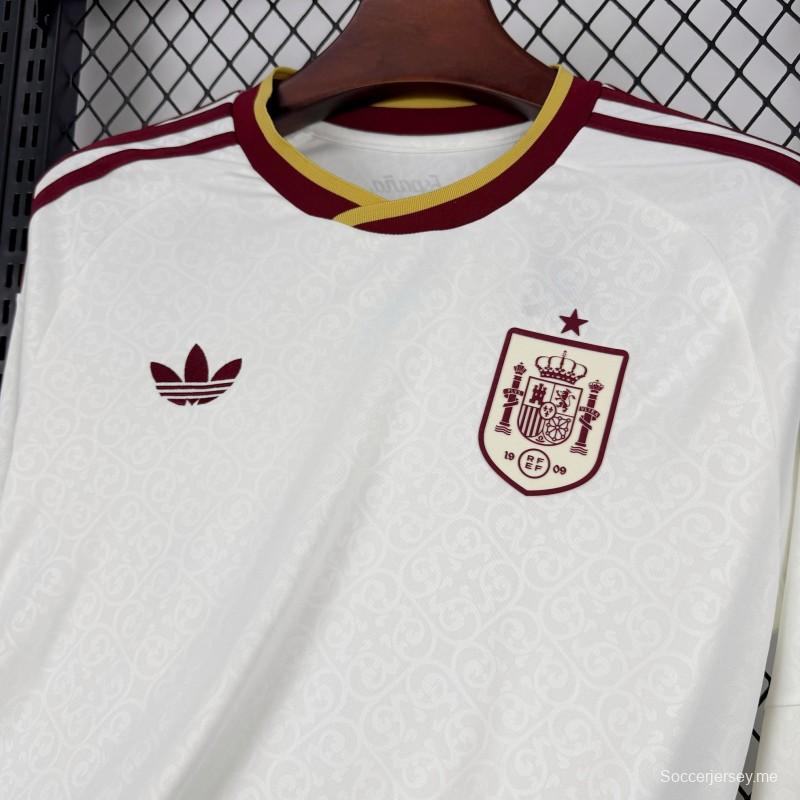 قميص إسبانيا للرجال ذو الأكمام الطويلة للمباريات الخارجية في كأس العالم 2026