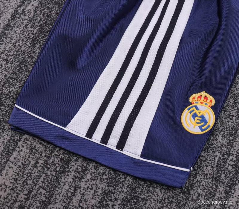 قميص ريال مدريد الأزرق الداكن للعب خارج أرضه من موسم 98/99