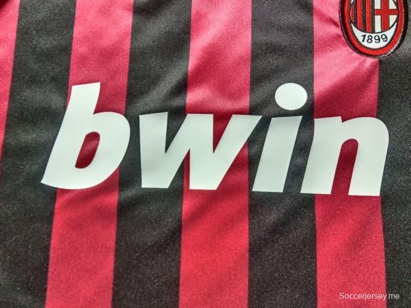 قميص ميلان الرئيسي طويل الأكمام لموسم 2009/2010