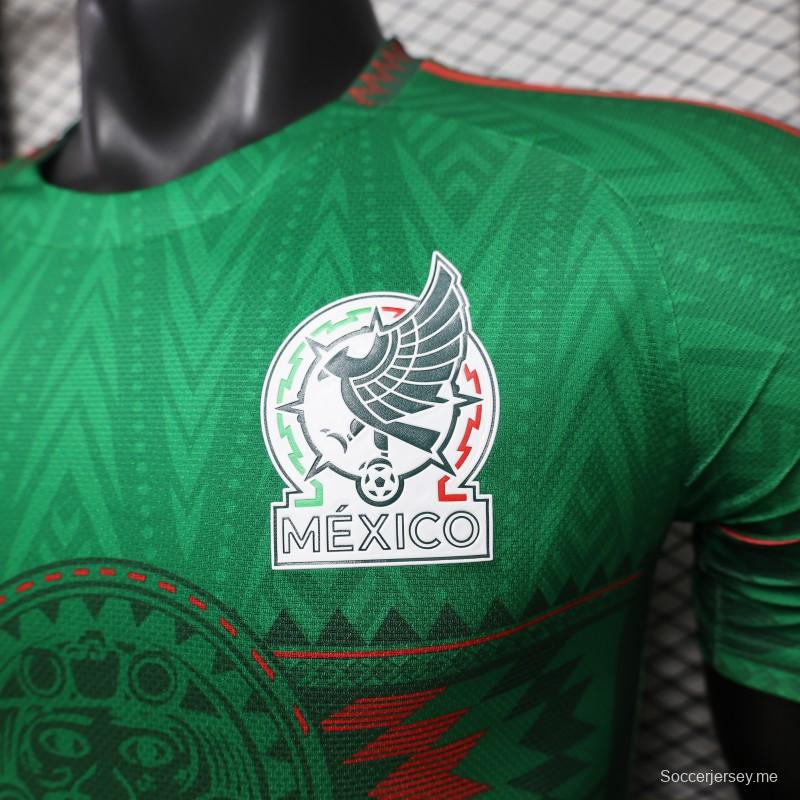 قميص الفريق الأول الخاص بالمباريات على أرضه من الإصدار الخاص "Player Version 2026 Mexico Green"