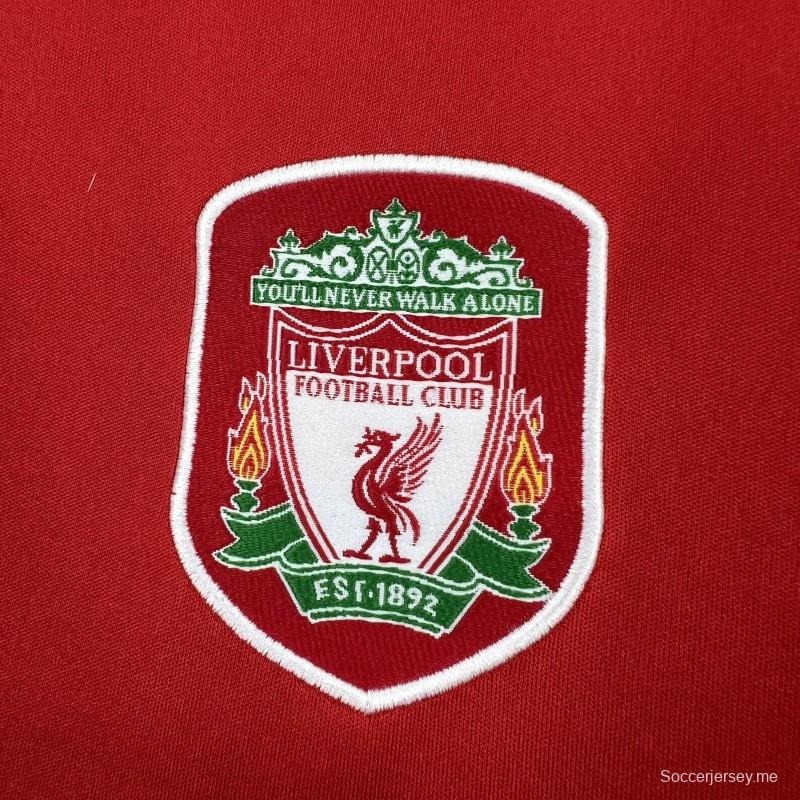 قميص ليفربول الرسمي ذو الأكمام الطويلة من طراز 2002/04
