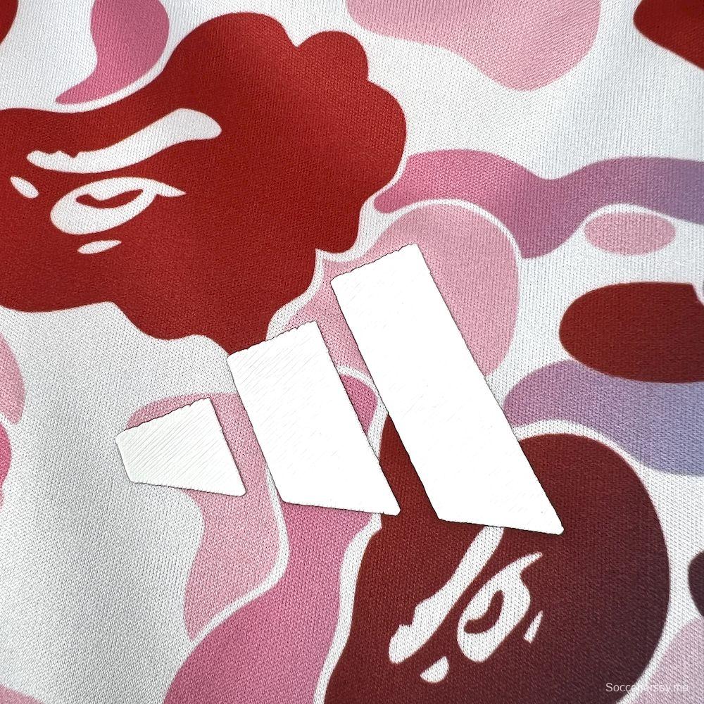 2025/26 قميص مموّه للرجال AD X BAPE كامو