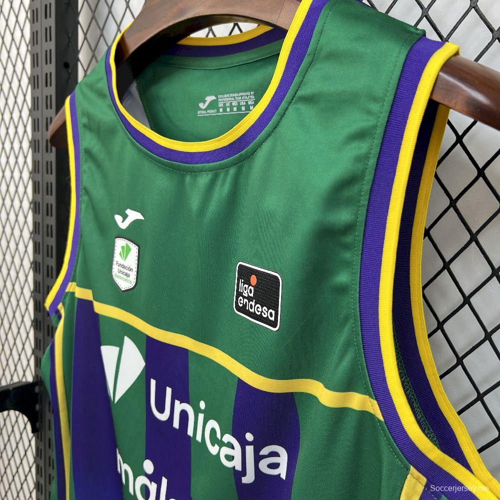 2025/26 قميص كرة السلة المنزلي مالاجا بالونسيستو للرجال