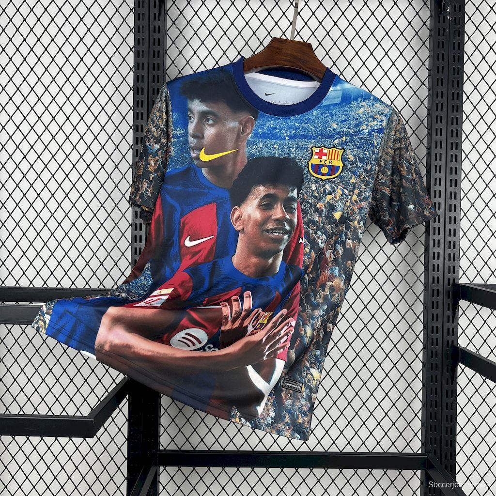 2025/26 قميص رجالي 2025/26 برشلونة لاميني يامال الخاص