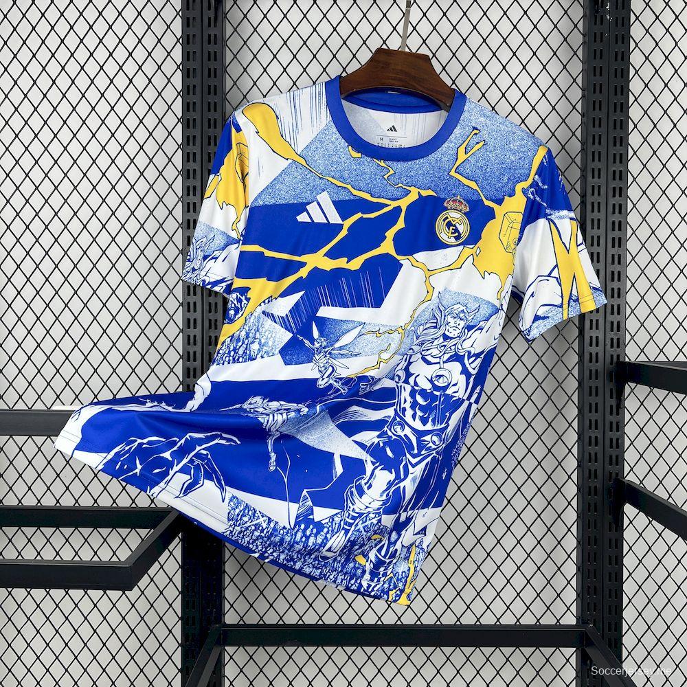 قميص ريال مدريد للرجال لموسم 2025/2026 قبل المباريات