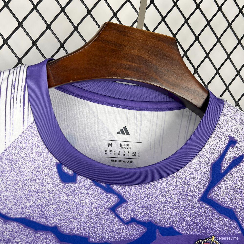 قميص ريال مدريد للرجال لموسم 2025/2026 قبل المباريات