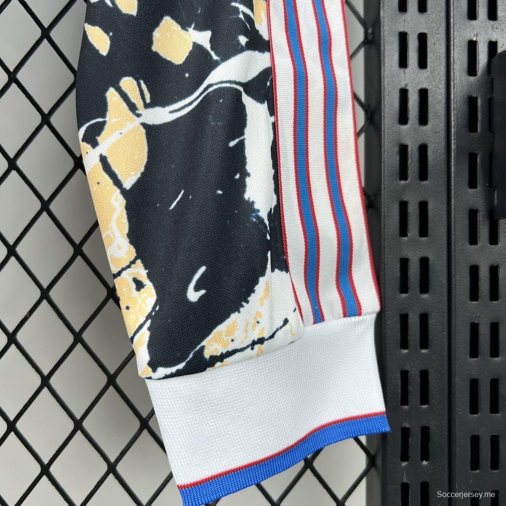 قميص مانشستر يونايتد × ستون روزز بأكمام طويلة للرجال لموسم 2025/26