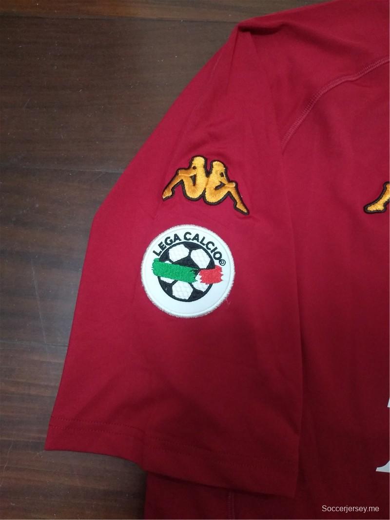 قميص روما 00/01 ريترو 00/01 قميص نادي روما
