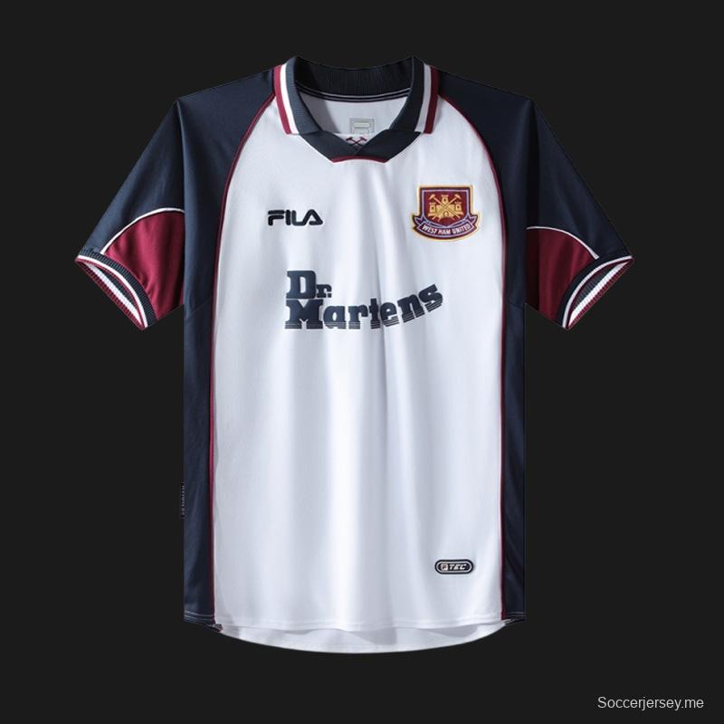 قميص ويست هام يونايتد ويست هام يونايتد Away 99/01 ريترو
