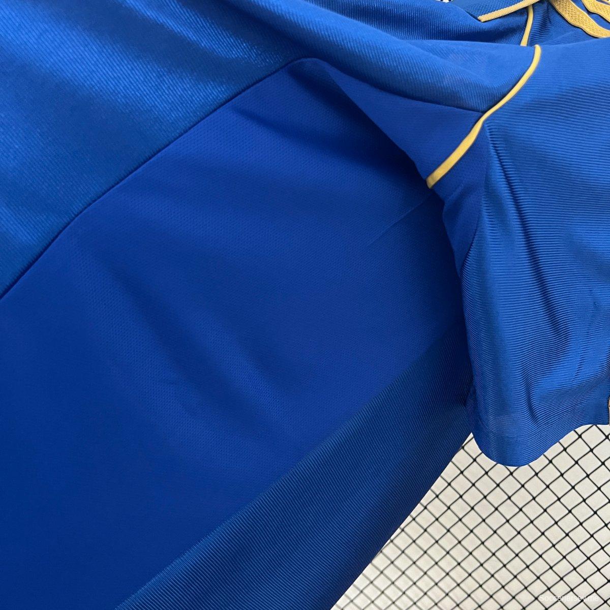 قميص أزرق ريترو 98/99 نيوكاسل يونايتد أزرق اللون خارجي
