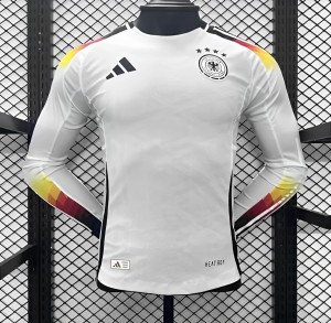 نسخة اللاعب 2024 قميص المنتخب الألماني بأكمام طويلة الأكمام للبيت الأبيض
