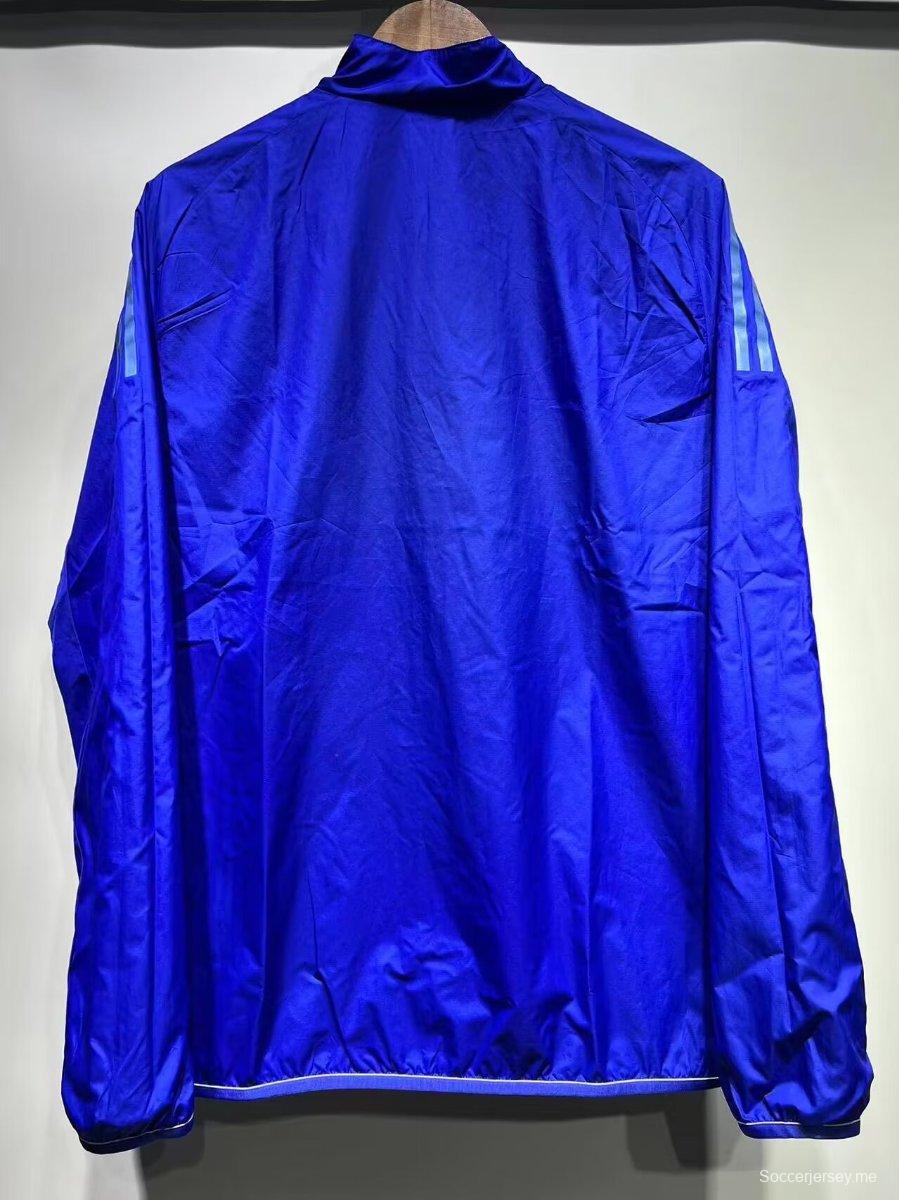 2024 الأرجنتين 2024 سترة واقية عكسية أبيض/أزرق
